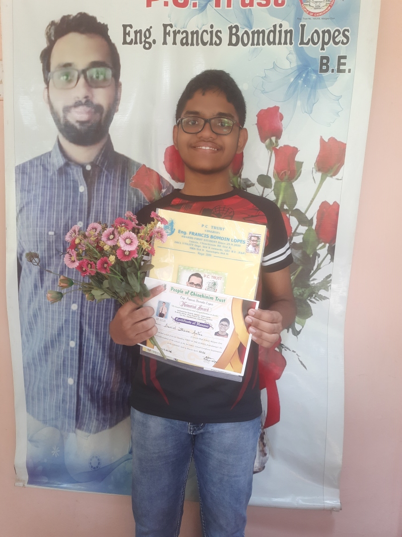 Betalbatim student gets memorial award