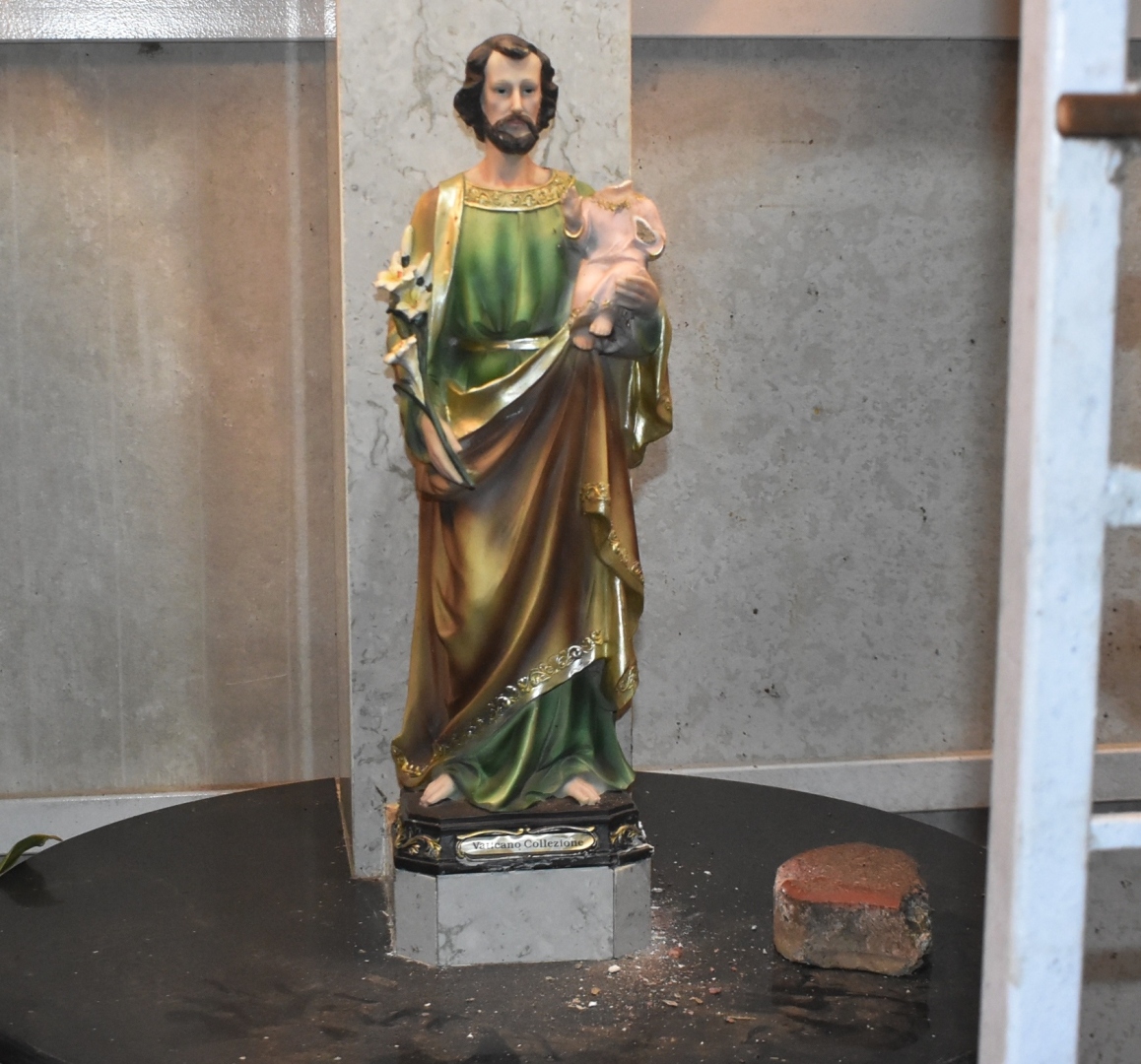 Uproar in Areal after statue of St Joseph vandalised