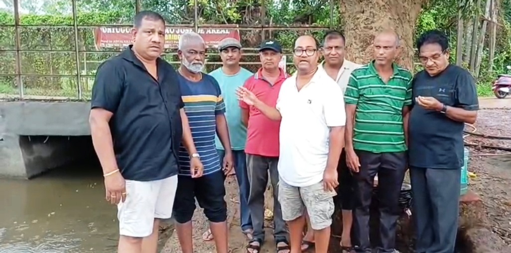 Areal locals step in to repair damaged culvert near historic bridge in village