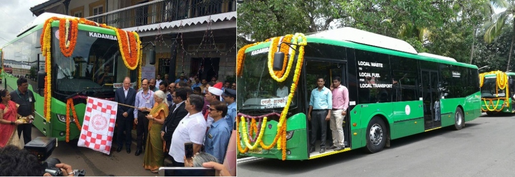 Bio-fuel buses launched in Goa