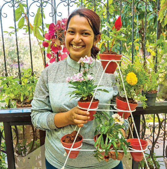 Mud+Plants= Org-Pots: Alvina targets a green business future