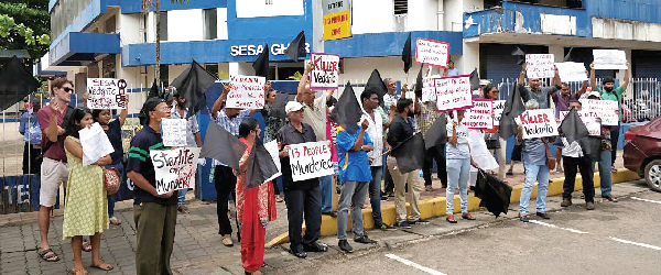 Activists express solidarity with TN agitators, protest at Patto