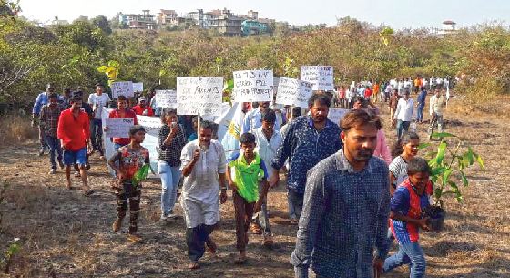 IT Park: Protest march in Chimbel against destruction of forest cover