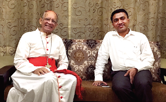 Sawant meets cardinal Gracias, urges everyone to live in peace and solidarity