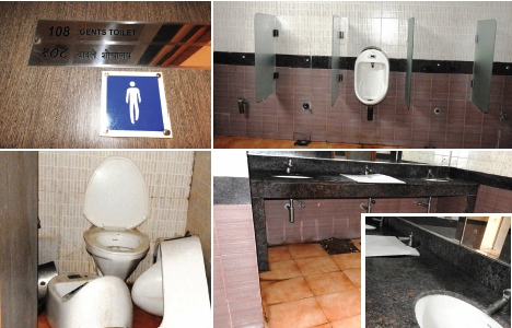 Swachhata goes down the drain in toilet No. 108  on first floor of South Goa collectorate building