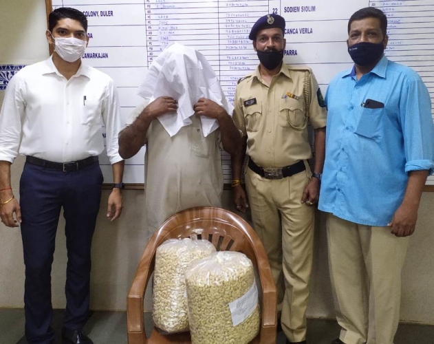20 kg of cashew nuts stolen   from Mapusa shop, 1 held