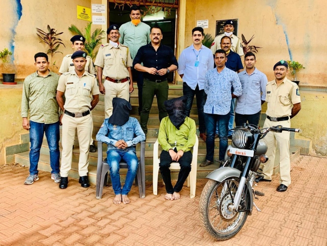 2 nabbed in  Kolhapur for   stealing Bullet in Pernem