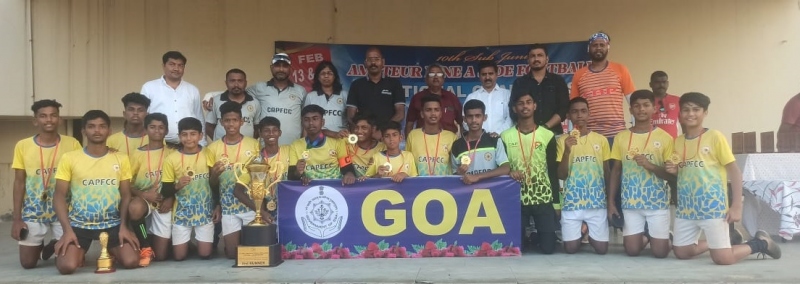 ﻿Goa U-15 boys second runners-up at nationals