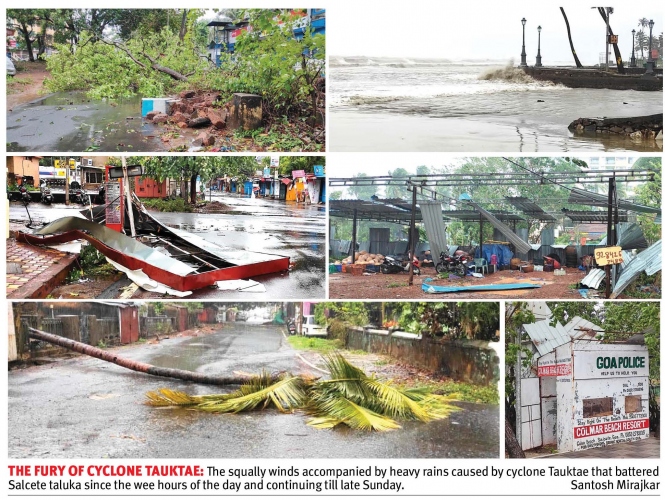 Tauktae batters Salcete, leaves a trail of destruction