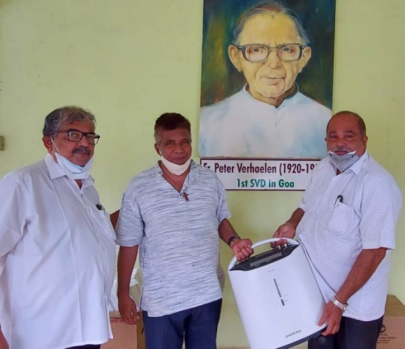 ﻿Congress donates O2 concentrator for Raia Covid care centre