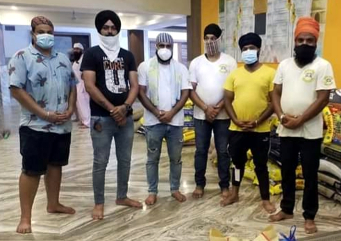 Goa Sikh Youth come to aid   of needy in Chimbel