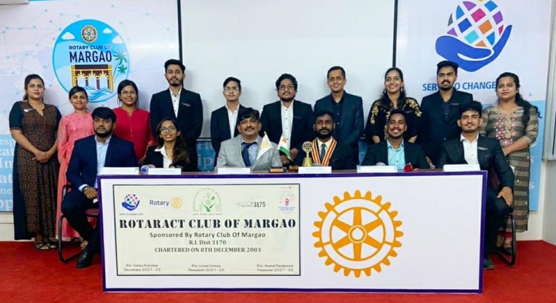 Rotaract Club of Margao   installed, members inducted