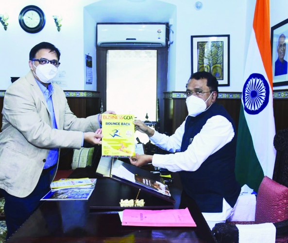 ﻿Goa Governor releases 12th   anniversary issue of Business Goa