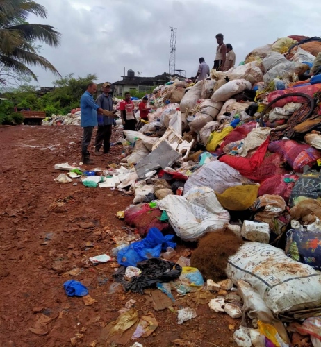 Baling of dry waste in Margao comes to a grinding halt