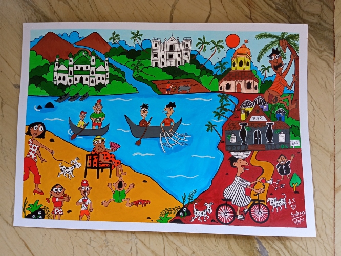 Global Goans take part   in Goan Art Fest 2021