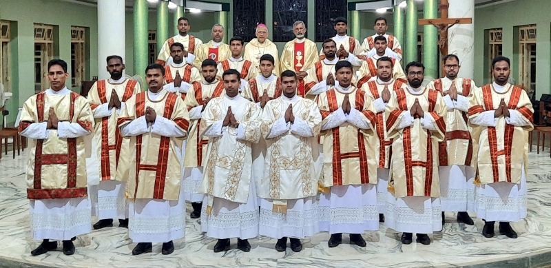 Bishop Dias ordains 19 Society of Pilar deacons
