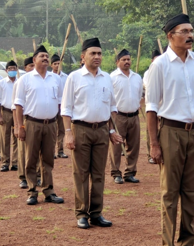 Sawant takes part in RSS Sthapana Diwas