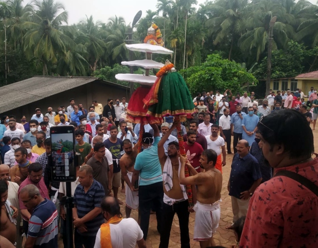 Several devotees celebrate Dussehra all over Canacona