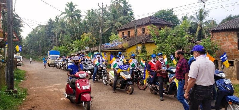 ﻿Rozgar Yatra at Vasco, Mormugao, Sanvordem attracts large crowds