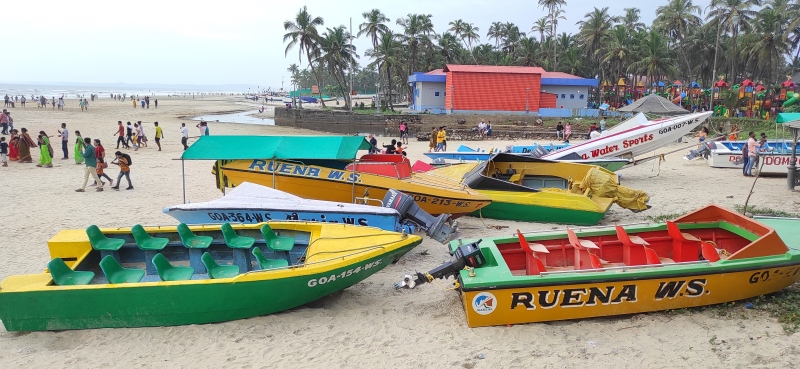 Rough weather conditions hit water sports activities along Colva-Benaulim beach belt