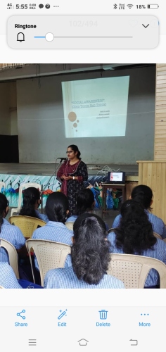 ﻿Talk on Social Awareness held at SFX   Higher Secondary School, Siolim