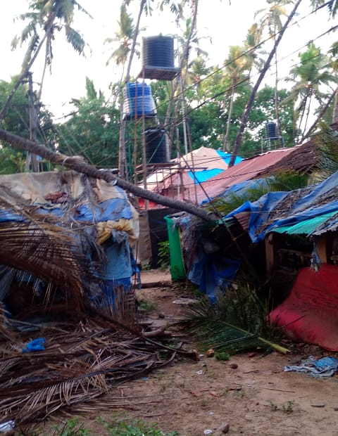 Gusty winds wreak havoc in Canacona