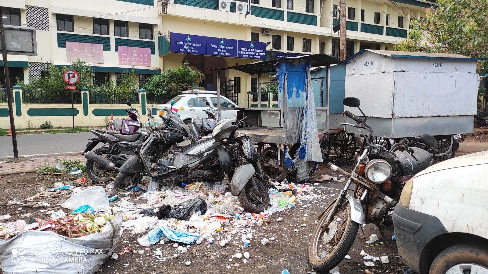 3 days after inspection, waste dump continues at Margao old bus stand