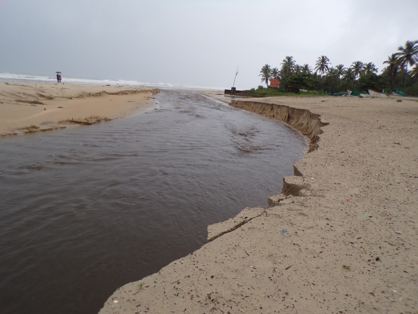 EROSION WITNESSED AT COLVA SHORE IN EARLY DAYS OF RAINS