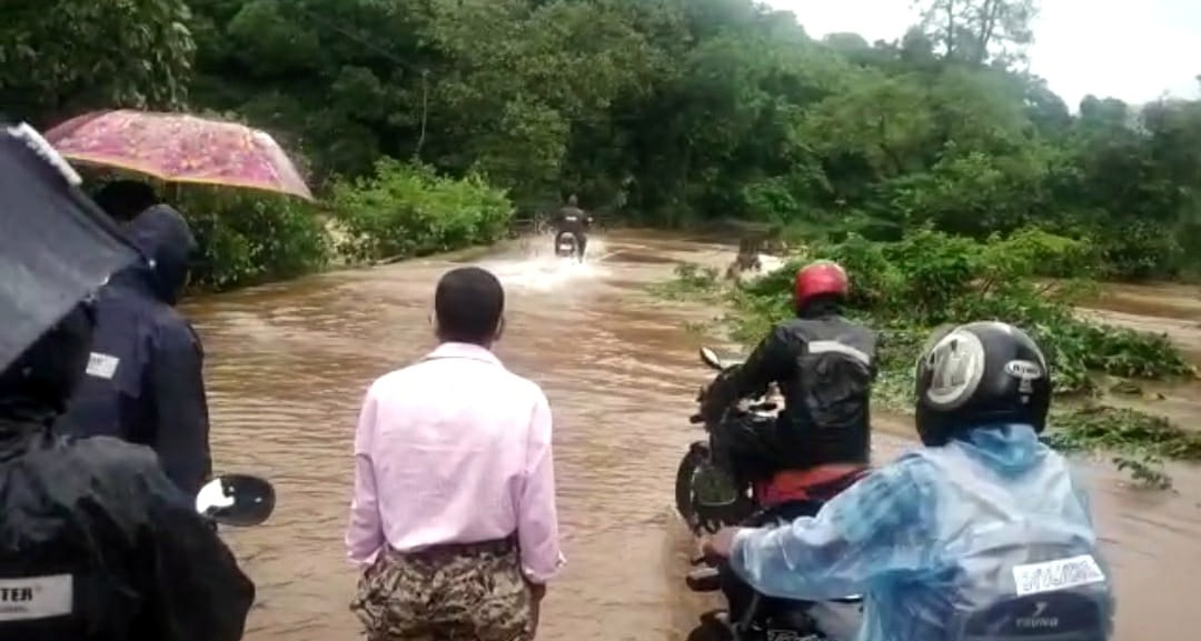 Bridge, houses flooded in Sanguem taluka