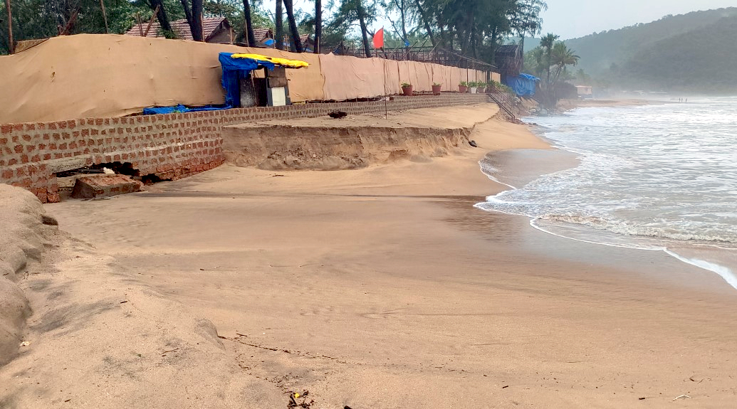 Agonda coast hit by severe sand erosion