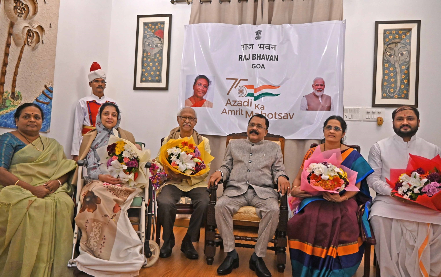 Azadi ka Amrut Mahotsava: Raj Bhavan felicitates writers