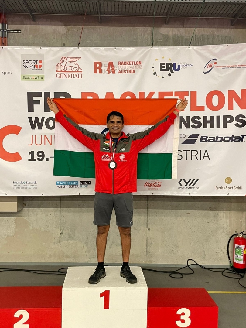 ﻿Ashutosh claims racketlon double crown in Austria