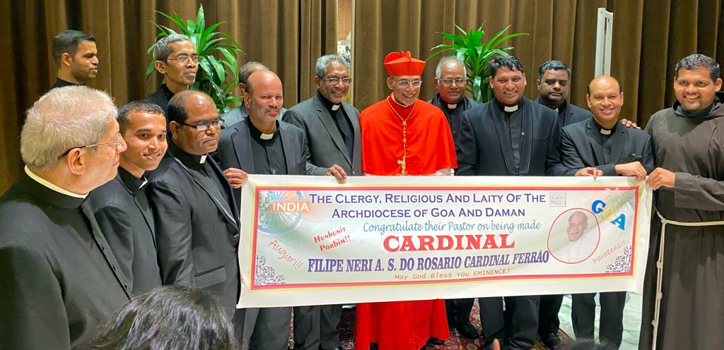 Cardinal Ferrão celebrates   his first Mass in Rome