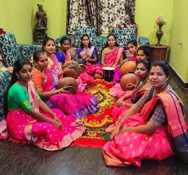 Women Ghumat Arti groups take  spotlight at Chaturthi in Sattari