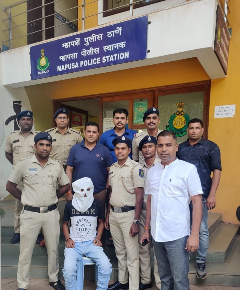 Mapusa Police arrests Belagavi native with drugs worth Rs 1 lakh