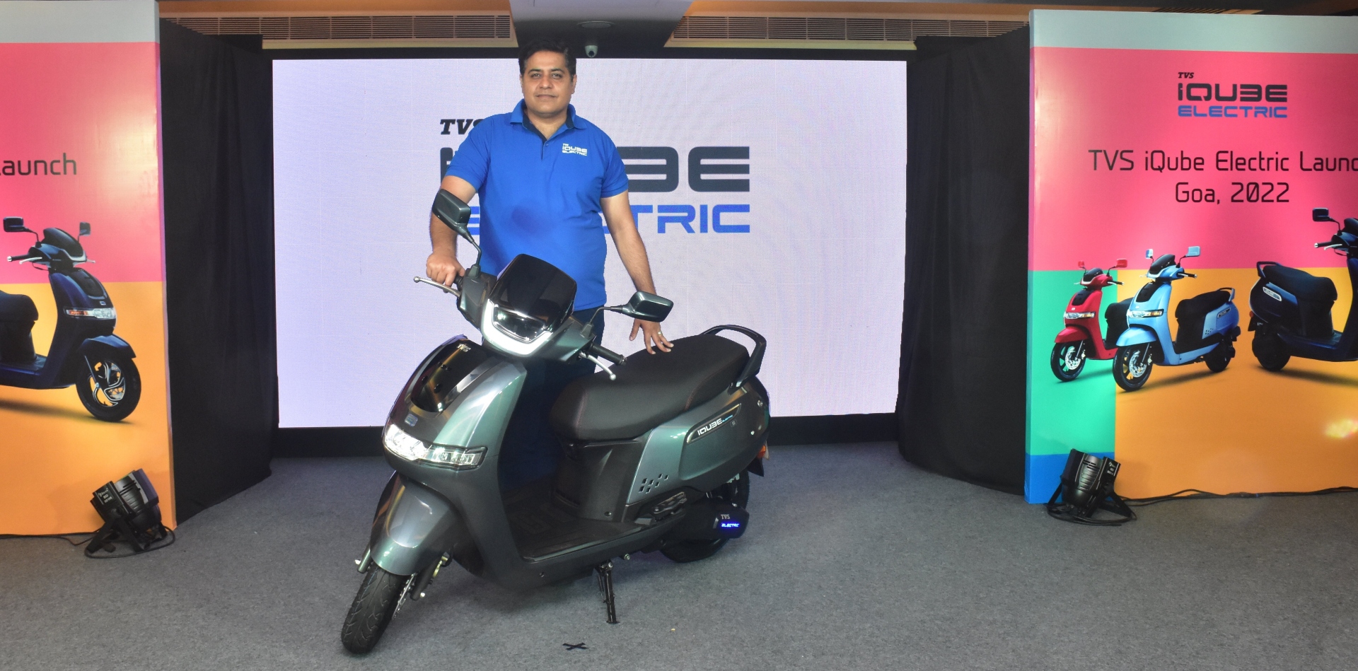 The Goan EveryDay ﻿TVS unveils iQube electric scooters in Goa