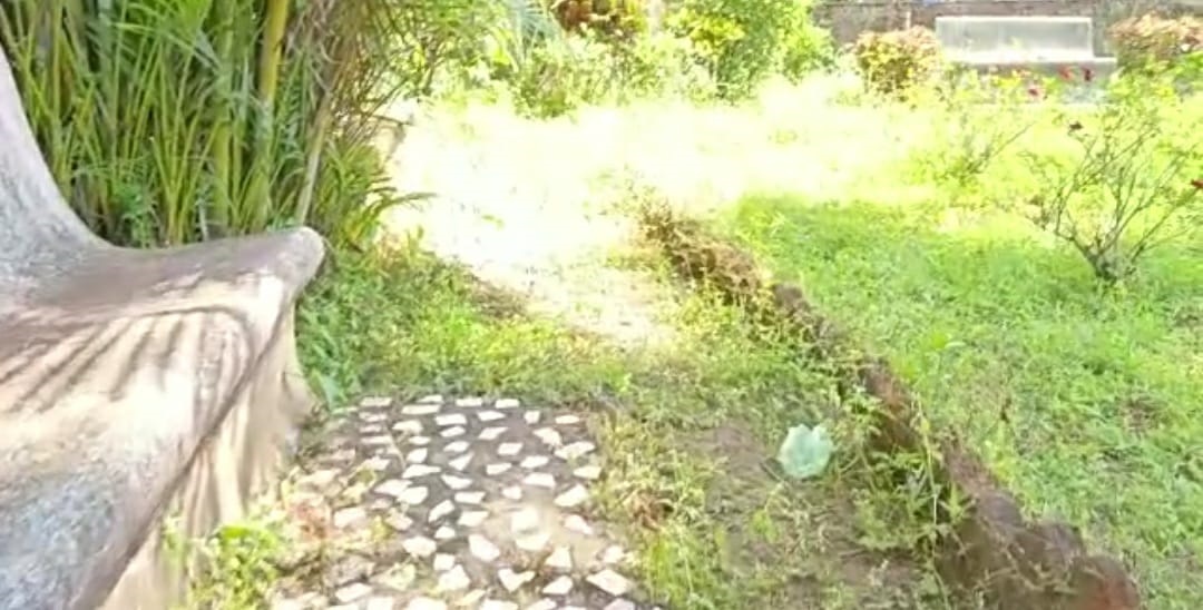 Sanguem municipal garden in dilapidated state