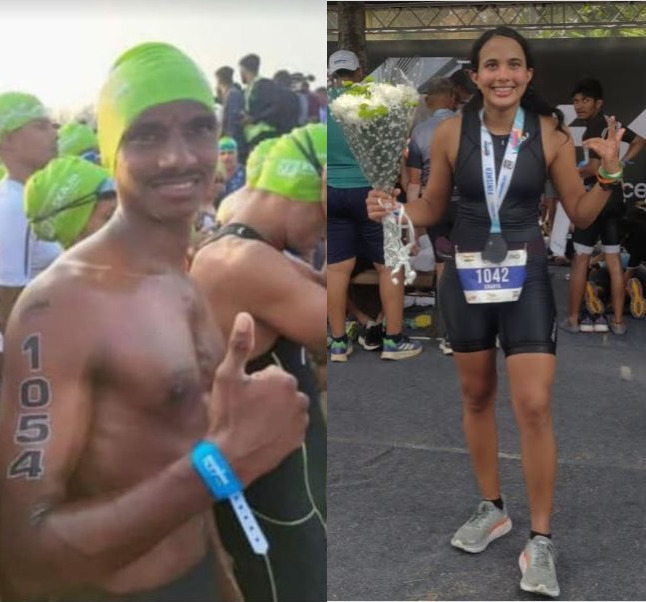 ﻿Akash, Ananya fastest Goan triathletes at Ironman 70.3