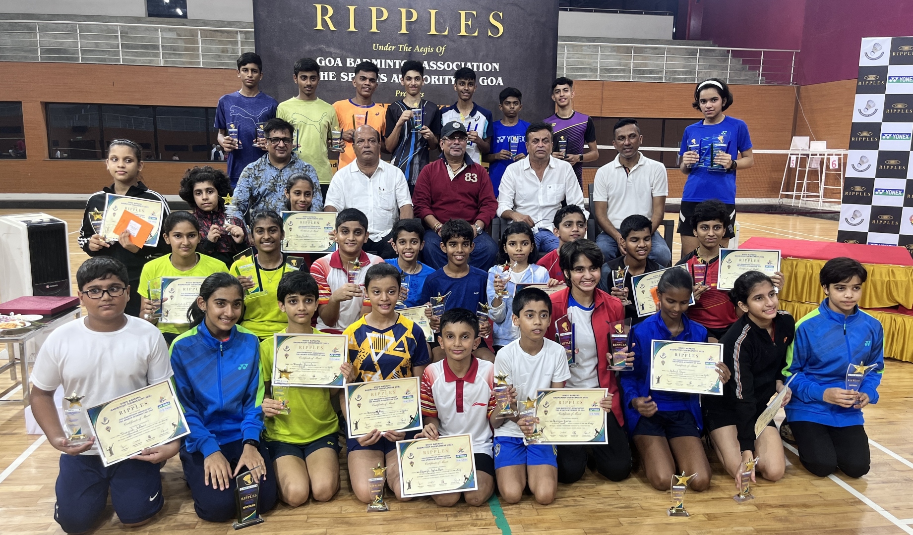 ﻿State Badminton Ranking Tournament: Harsh wins triple crown