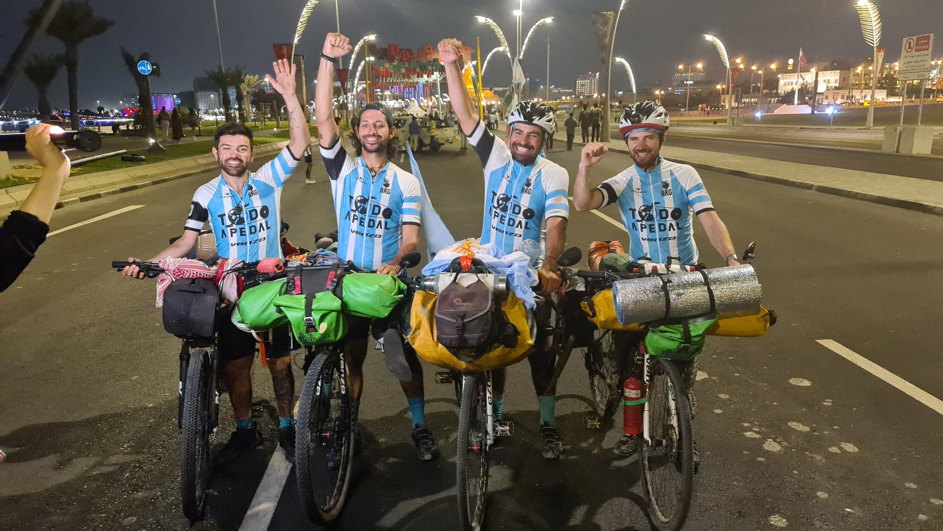Argentinian cycling trio return home triumphant, set to plant 10,500 trees