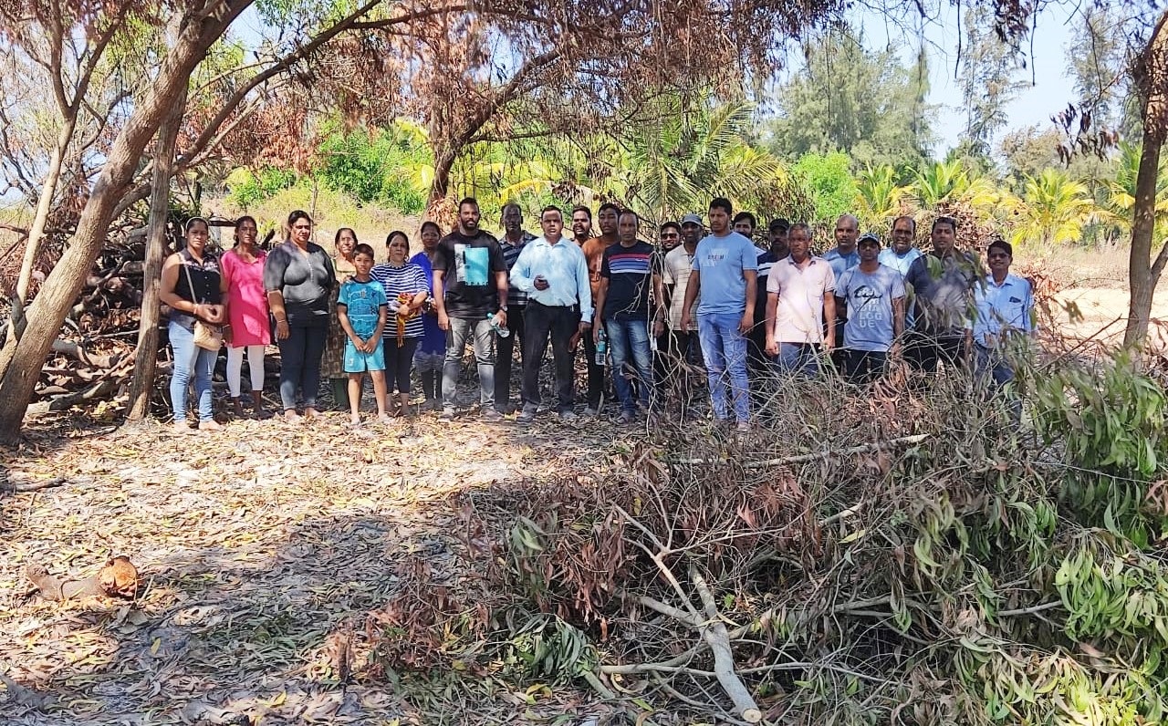Burnt trees, destroyed sand dune greet Cavelossim locals at Mobor