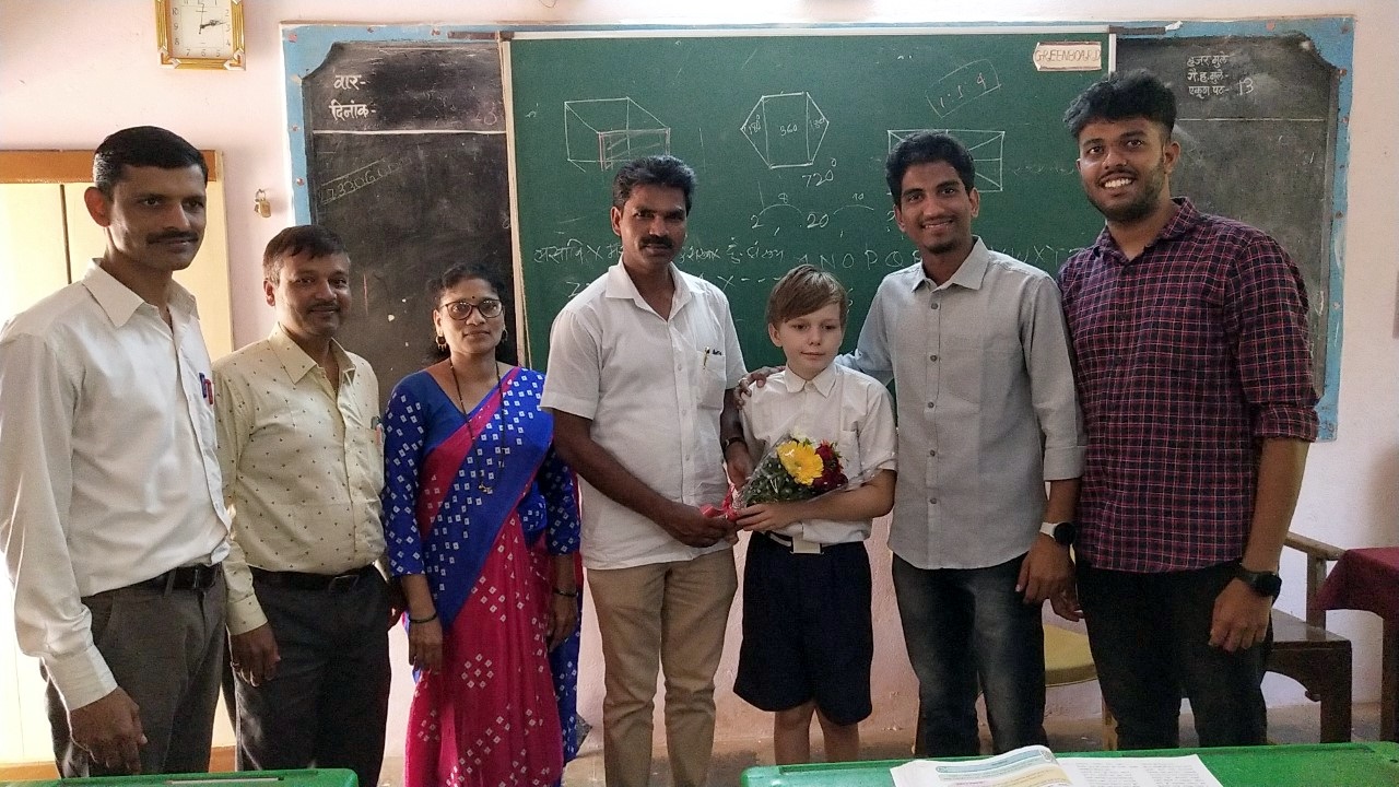 Russian boy learns Marathi in school across Pernem border, wins praise