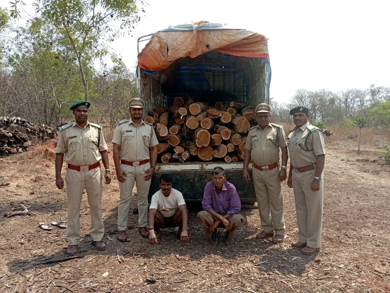 Forest team seizes Khairi logs, 2 held
