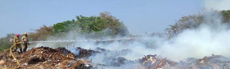 MMC’s dry waste dump near KTC bus stand engulfs in fire