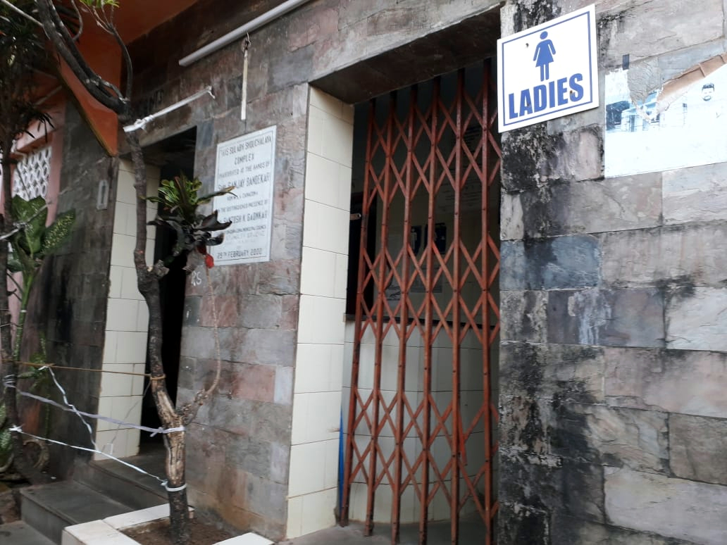 Lone public toilet kept  locked in busy Chaudi