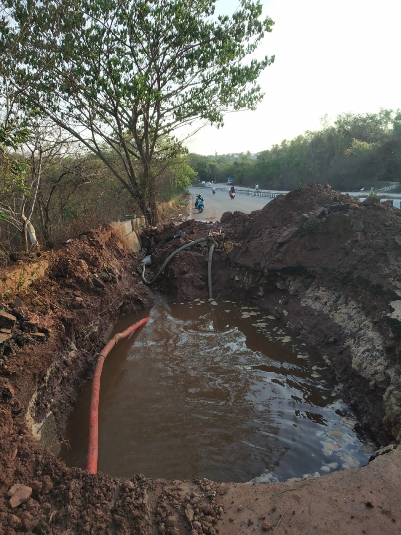 Pipeline burst at Tivim, parts of Bardez to go without water