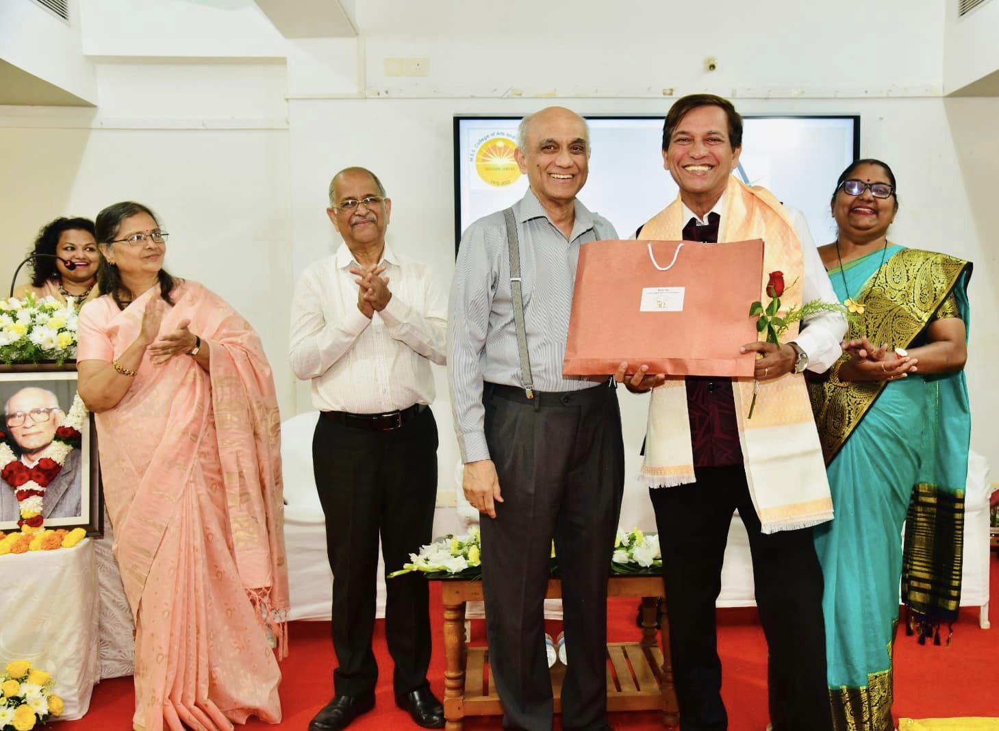 MES College felicitates industry personnel