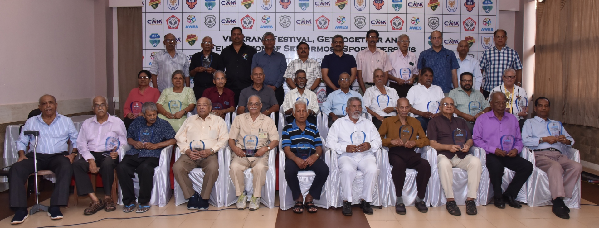 ﻿AWES felicitates elder sportspersons