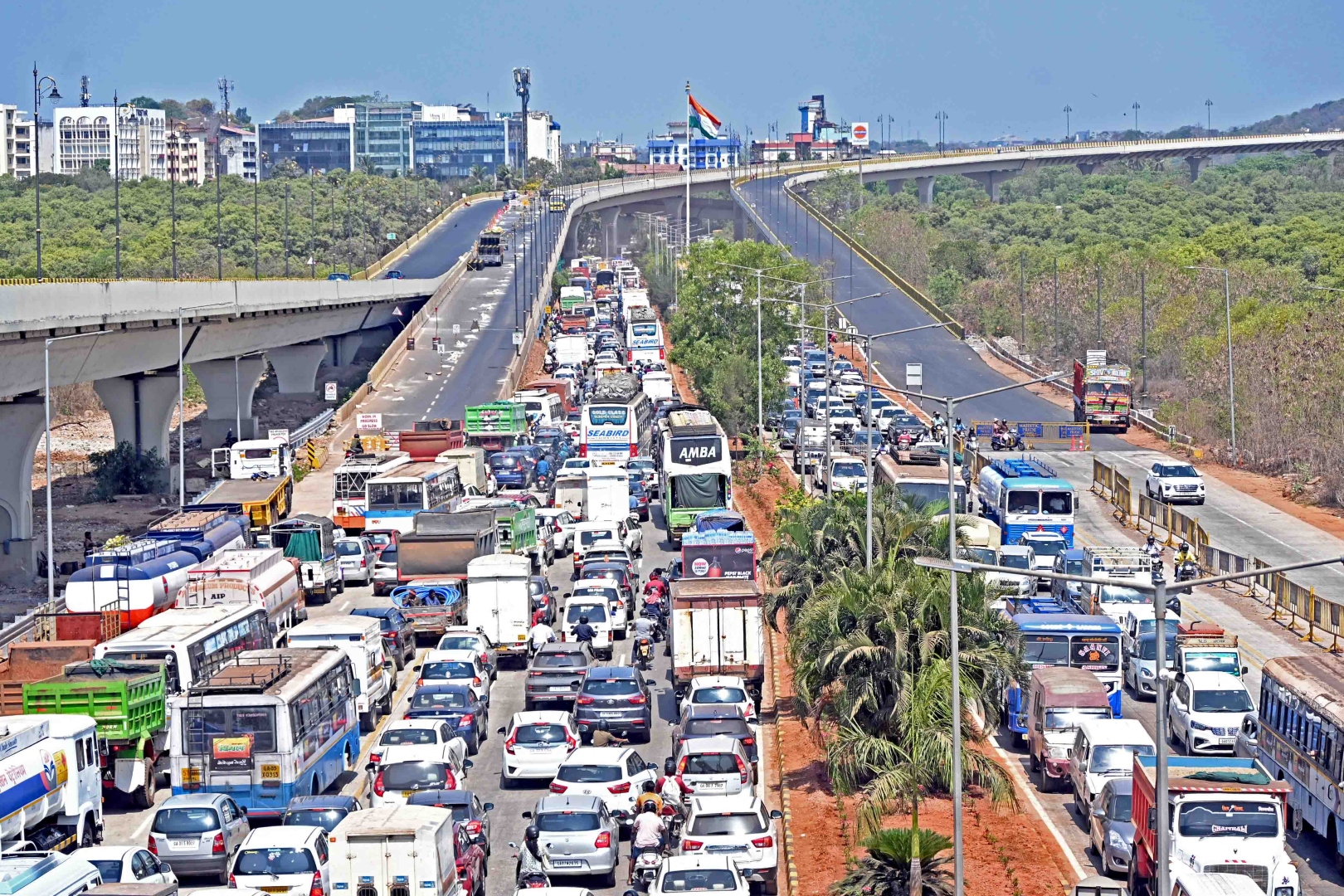 ‘Hell on the highway’ along Porvorim-Bambolim stretch