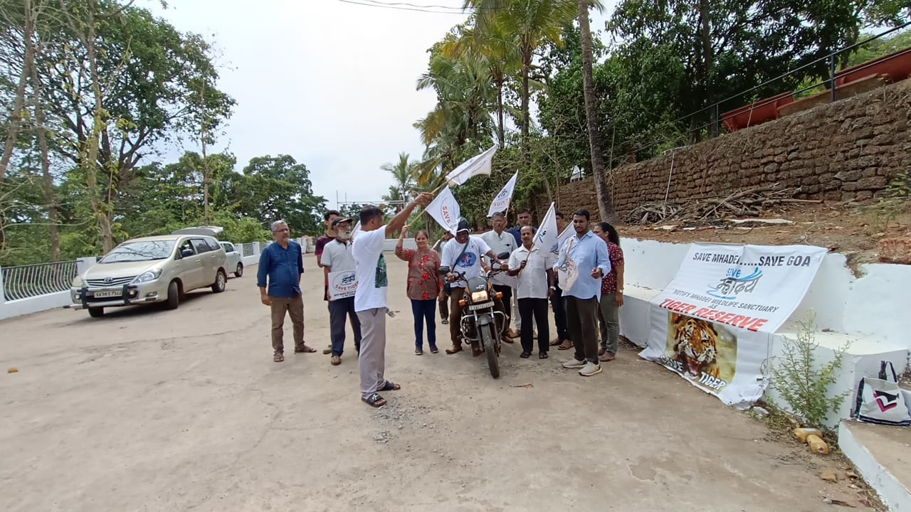 Save Mhadei, save tiger bike rally flagged off